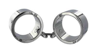 Chrome Wrist Shackles - Medium/Large 